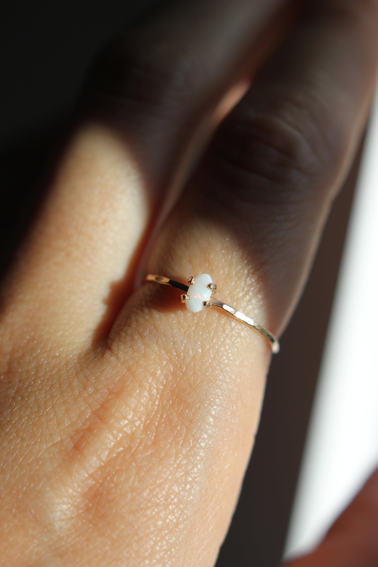Tiny Opal Ring | gold-filled | size 7
