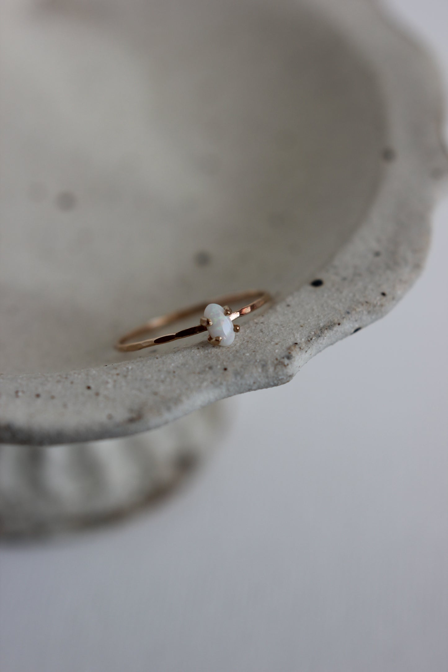 Tiny Opal Ring | gold-filled | size 7