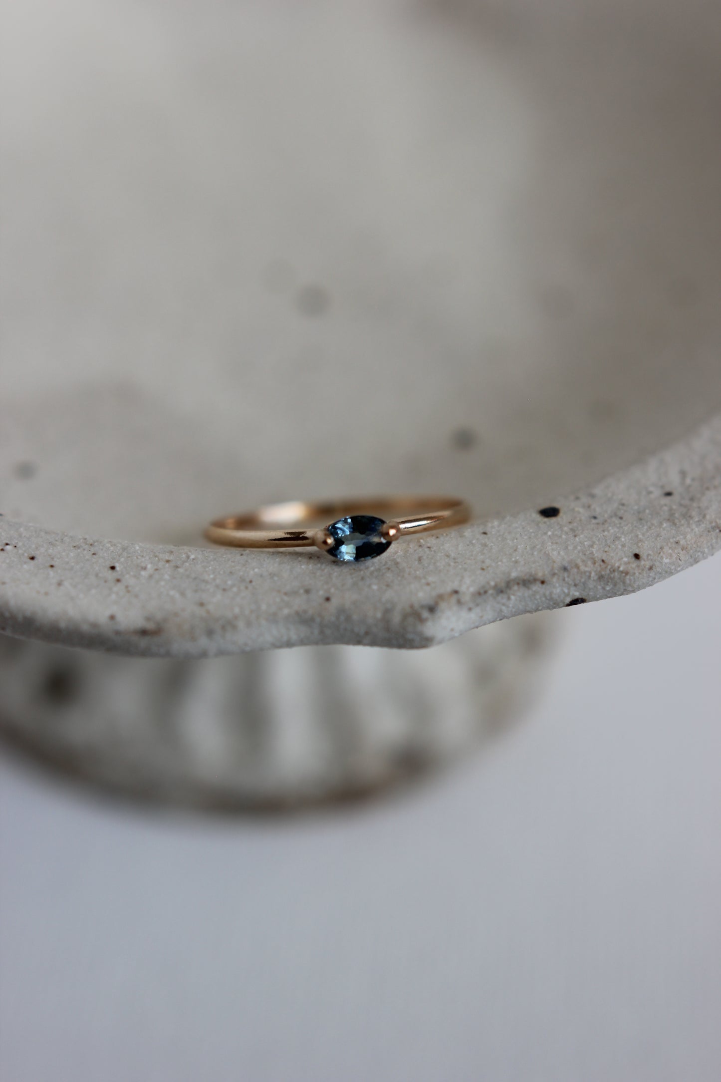 Australian Sapphire | gold-filled | size 7.5